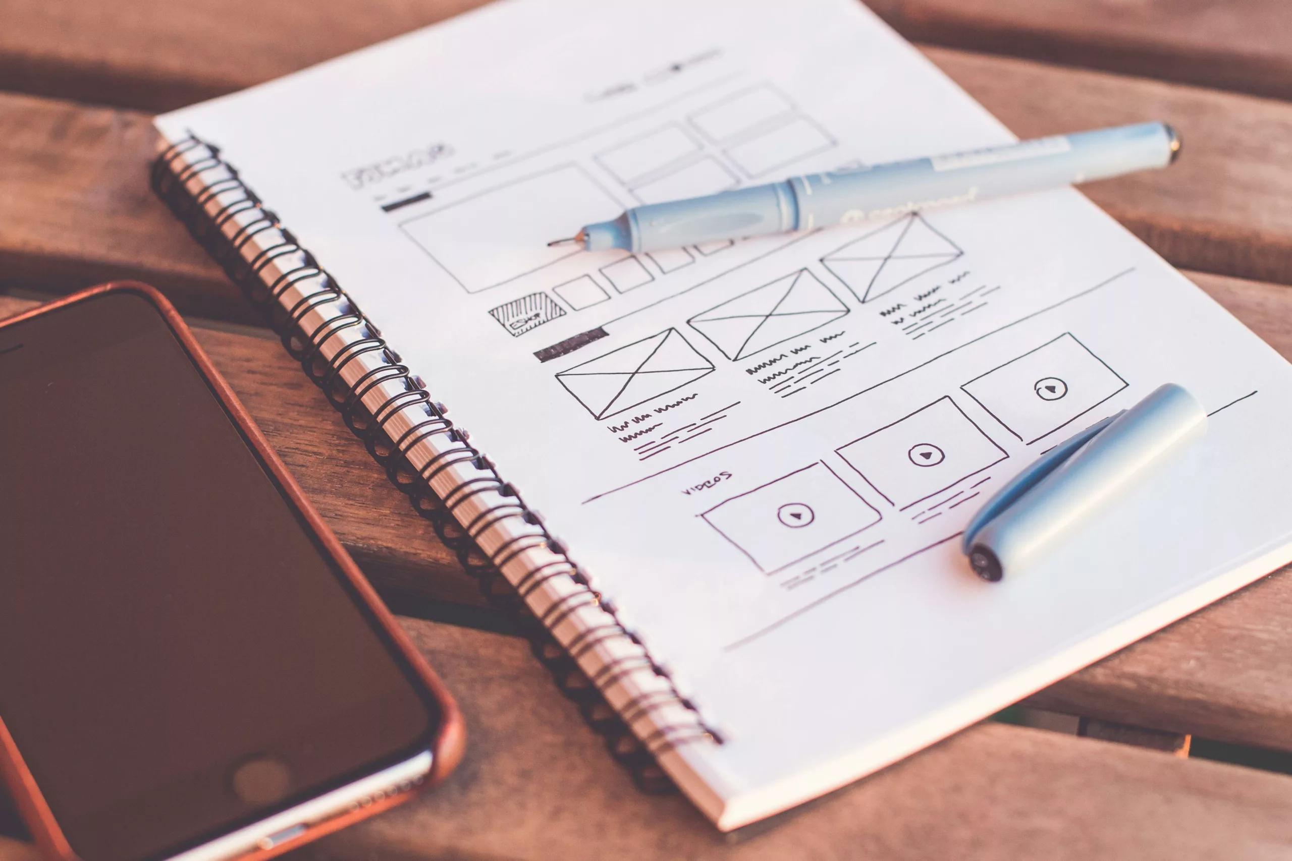 Planning the information architecture and navigation.